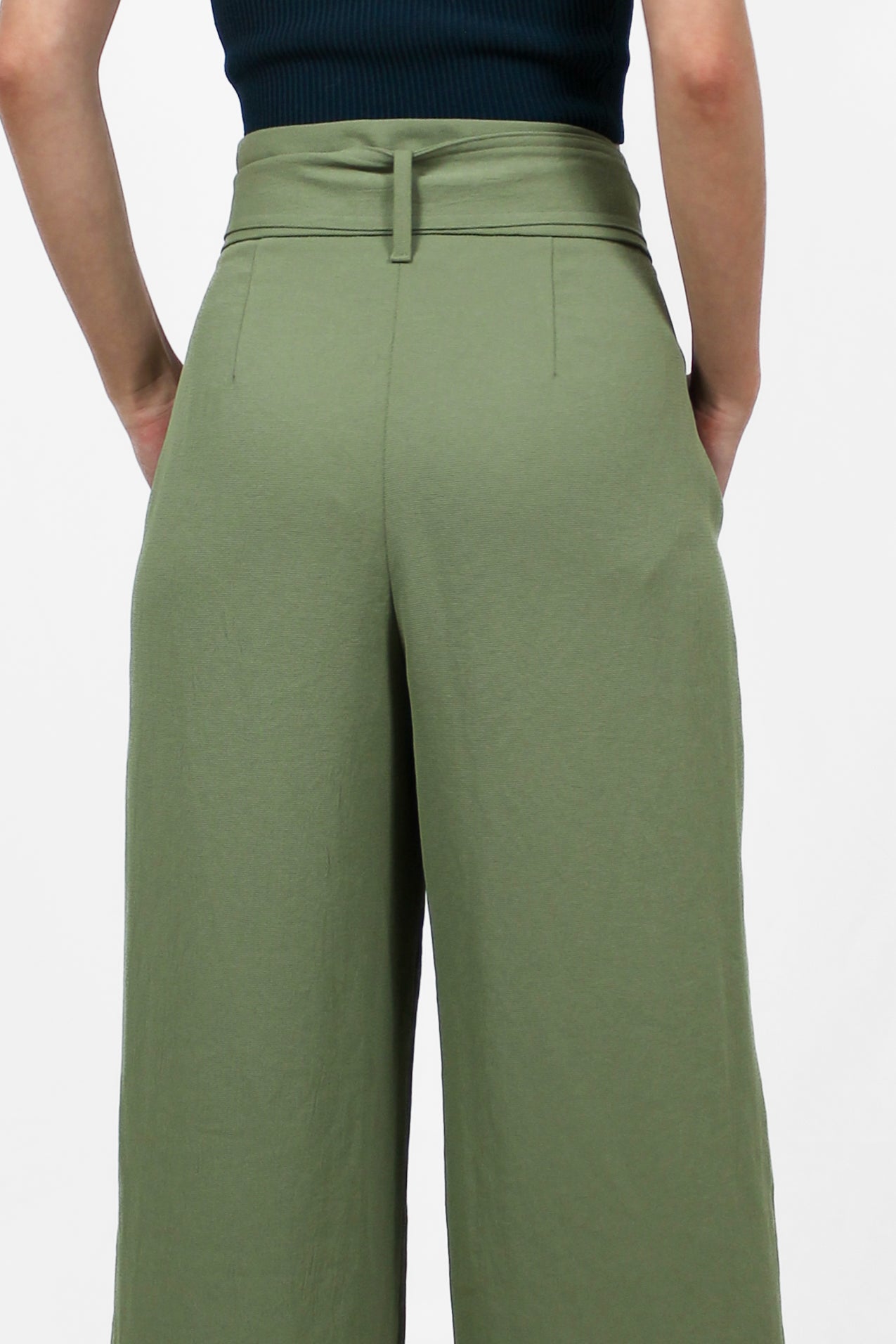 Flowy Green Dress Pants