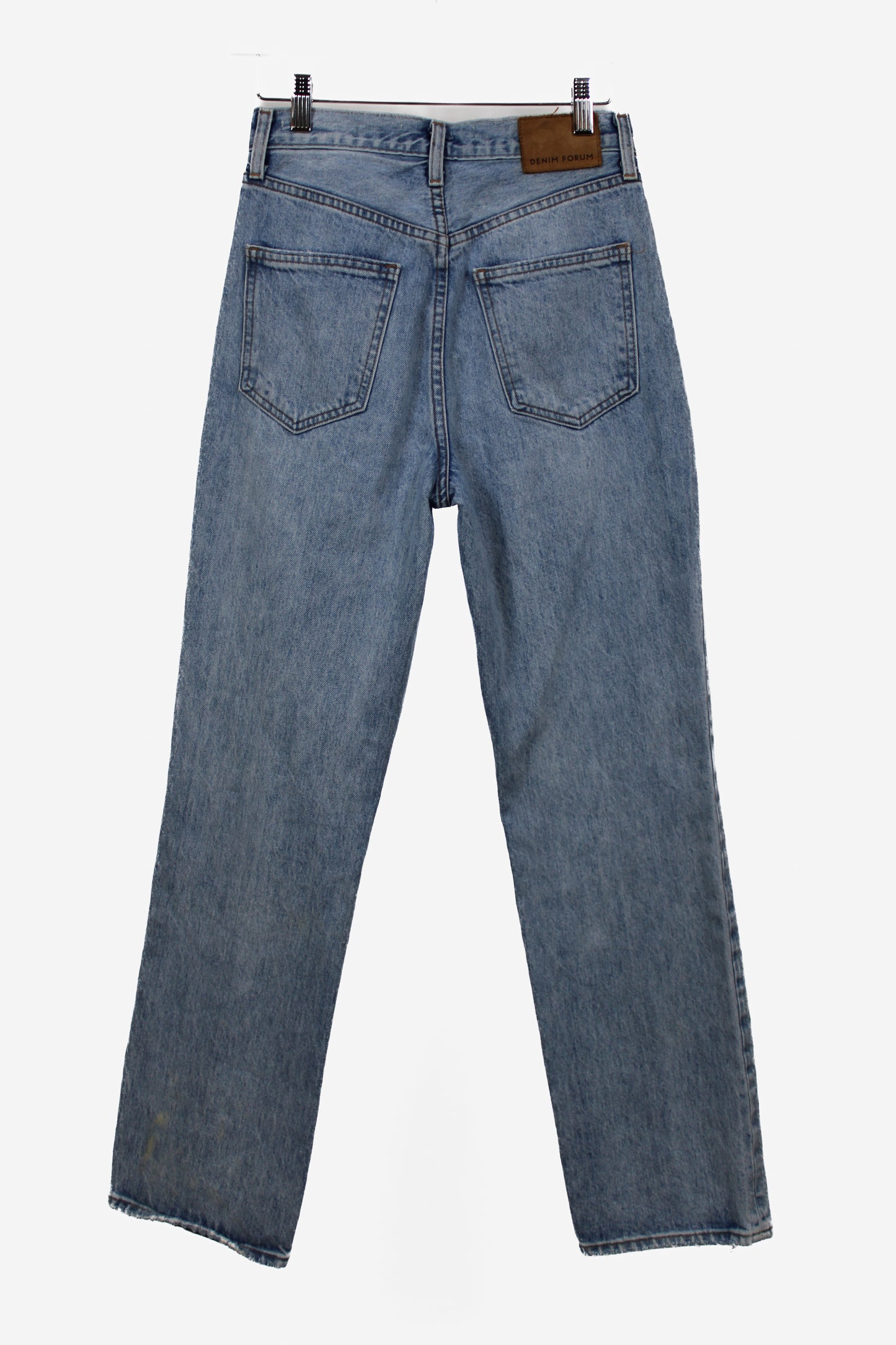 High Rise Loose Light Wash Blue Jeans
